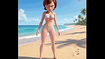 Helen Parr chooses the wrong bikini