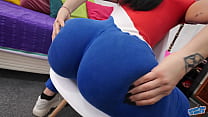 Incredible Brunette! Big Jiggly Butt! Huge Came...