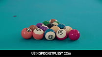 UsingPocketPussy - Teen Free Used On A Pool Table- Freya Von Doom