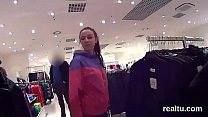 Charming czech nympho gets seduced in the hypermarket and shagged in pov