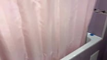 Somebody shooted me on cam while I was washing my hairy pussy in the shower