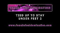 Emma tied up by dominant Grace foot smelling and worship - Trailer