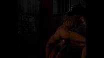 Captive getting used by a feral vampire