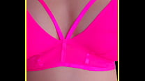 WIFEY incredible hot pink lingerie with perfect tits