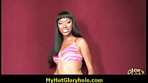 Ebony babe gloryhole program 3