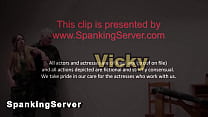 Vicky's military otk and ass whipping 1209