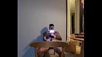 Real scene with my partner having sex on the chair and on the table
