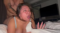 Big booty latina getting fucked rough