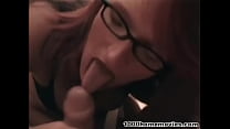 Blowjob facial cumshot