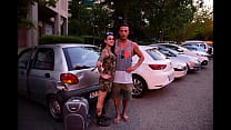 German Girl Maria Gail give a Outdoor and Car Fuck to Stranger as a Thanks and let him cum in her Mouth