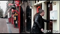 Lustful guy pays some amsterdam hooker for steaming sex