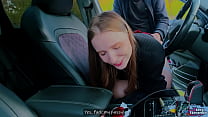 Car Slut Sucks &amp; Gets Fucked After Catching a Public Jerk - POV