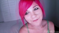 Zerah : Emo Girl Gives Blowjob for a Big Oral Cumshot