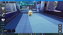 Massacring people in a lame dandy's world fangame on roblox