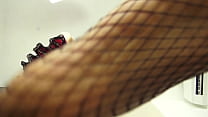 Shirley`s Giantess Fishnet Stomping Feet!