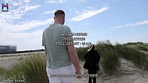 BISEXUAL BEACH BLOWJOB SUCKING AND STROKING WIT...