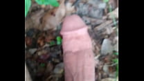 Outdoor morning long penis piss