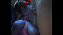 Overwatch- Widowmaker sucking a dick