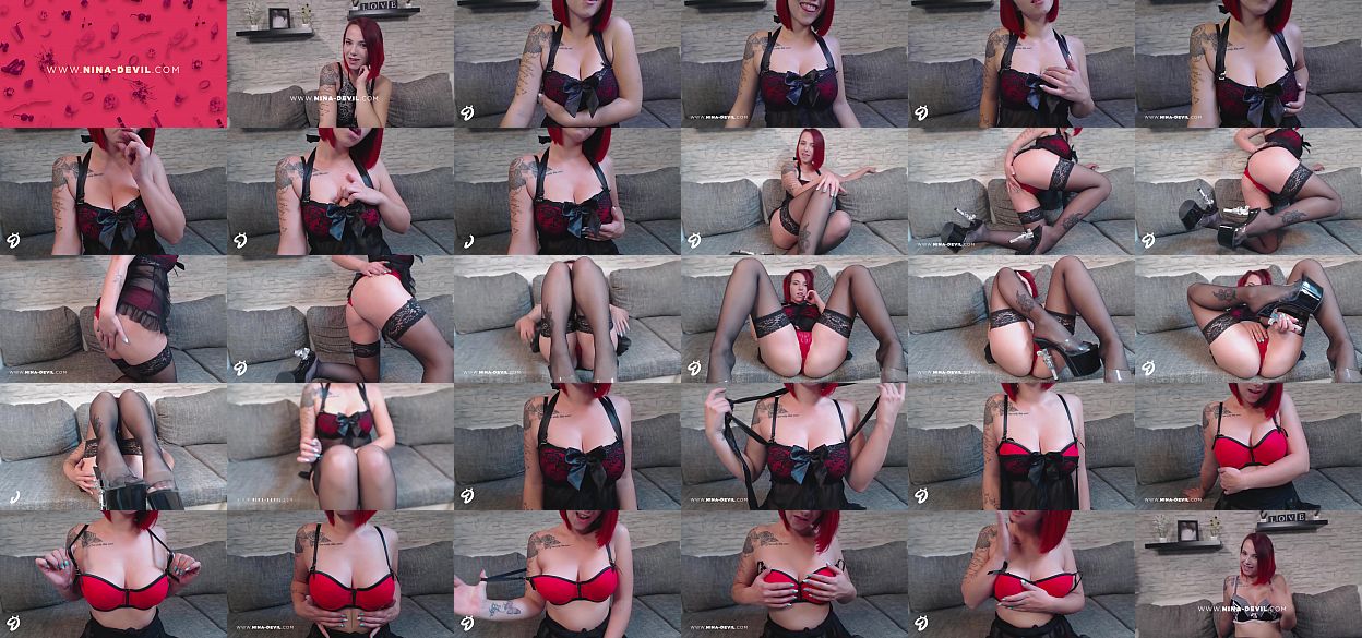 Nina Devil in heißer Unterwäsche Nina Devil in heißer Unterwäsche