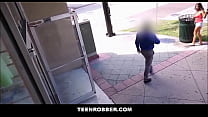 TeenRobber - Blonde Employee Shoplifter Fucked By Big Dick Guard After Finding Stolen Money - Eliza Eves