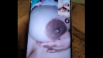Underwater cum during bath time Video call