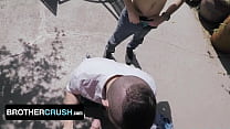 Step Brothers Zach Brenton & Connor Halstead Take Turns Riding Big Step Bro's Dick - BrotherCrush