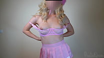 Hot cowgirl is stripteasing and begging to fuck her hairy pussy and cum inside
