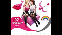LESBIAN BEAUTY KISSING COLLECTION EROTIC AND RO...