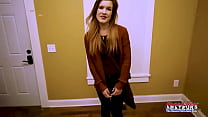 Redhead Cutie Keaton Finger Fucks Her Pussy And Gets Deeply Banged!