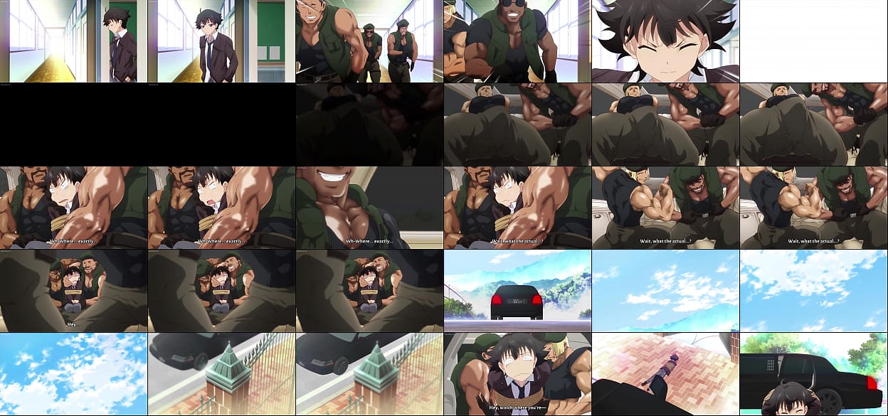 Qizil tirnoqlari bilan jinsiy olatni silaydi