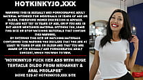 Hotkinkyjo fuck her ass with huge dildo from Mr...