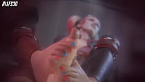 Harley Quinn Footjob