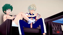 My Hero Academia Yaoi: Bakugo and Deku's Gaming Pleasure - Asian Japanese Manga Anime Hentai Gay Porn