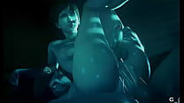 Femboy rebecca chambers fucked by futanari jill1
