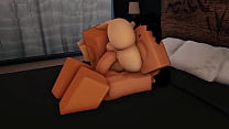 Submissive Roblox Girl gets Creampied!