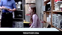 TeenyThief  -  LP Officer Mike Mancin doggy fuck Izzy Lush tight pussy from behind