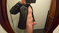 PhantomGentX Leatherjacket Mirror Cum! Hot Mast...