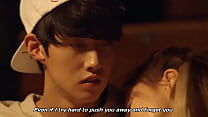 Korean Boy and Girl Cuddling in Practice Room (...