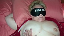 #35- 20250629 63yo Tennessee slutwife loves cock- blindfolded and fucked with her favorite BBC dildo