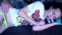 Sneaky Stepbrother Comes Into The Room and Fucks His Blue-eyed Stepsister