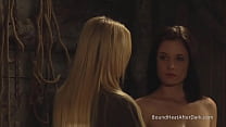 Big Boobs Pale White Lesbian Slave Touched And ...