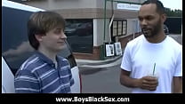 Blacks Thugs Breaking Down Hard Sissy White Boy...
