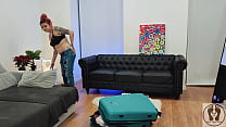 BUTTCRACK BIG ASS CHUBBY REBECA ADDAMS PACKING SUITCASE