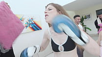 P-Sluts Vol.76 starring Sensual boxer Kyra Sex Vs Alice Maze in 4 on 2 orgy with DAP 0% Pussy , fisting, squirting, Puk3 and cum swallow