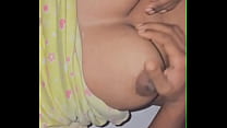 Deshi Bhabi playing with her Boobs