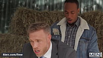 Mayor (Alex Mecum) Gets His Huge Cock Secretly Sucked By Cute Guy (Trent King) In Public - Men