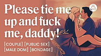 ASMR Audio Porn: Daddy Dom Takes Control with Rope Bondage in Risky Outdoor BDSM Hookup – Erotic Audio for Women