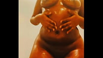Big ass oiled sexy milf fingers her sexy pussy and squirts preview
