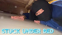 Big Ass Muslim Hot Stepmom Stuck Under Bed & Want Rough Anal before getting her out from under bed