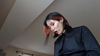 Trans in Black Suite Fuck the Pussy Toy and Make Great Cum. debut video